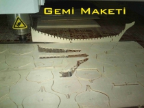 CNC KESİM AĞAÇ (GEMİ MAKETİ)